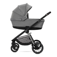 Carrozzina combinata BIANCA 3in1 con cesta per neonato GREY